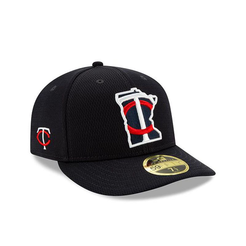 MLB Minnesota Twins Batting Practice Low Profile 59Fifty Fitted (RSA7681) - Blue New Era Caps